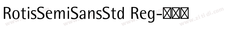 RotisSemiSansStd Reg字体转换